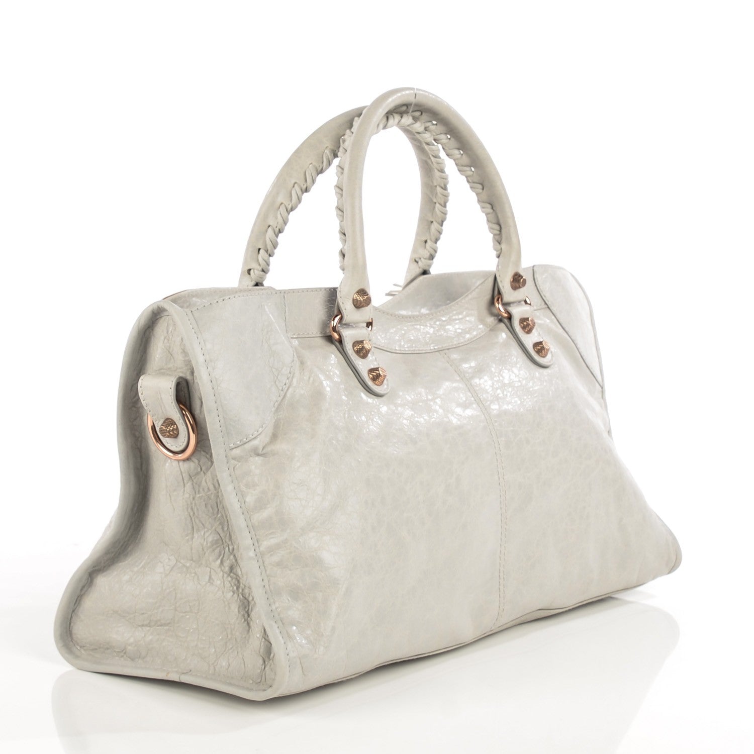 Balenciaga Agneau Giant 12 Rose Gold Hardware Part Time Gris Ciment 7 of 13