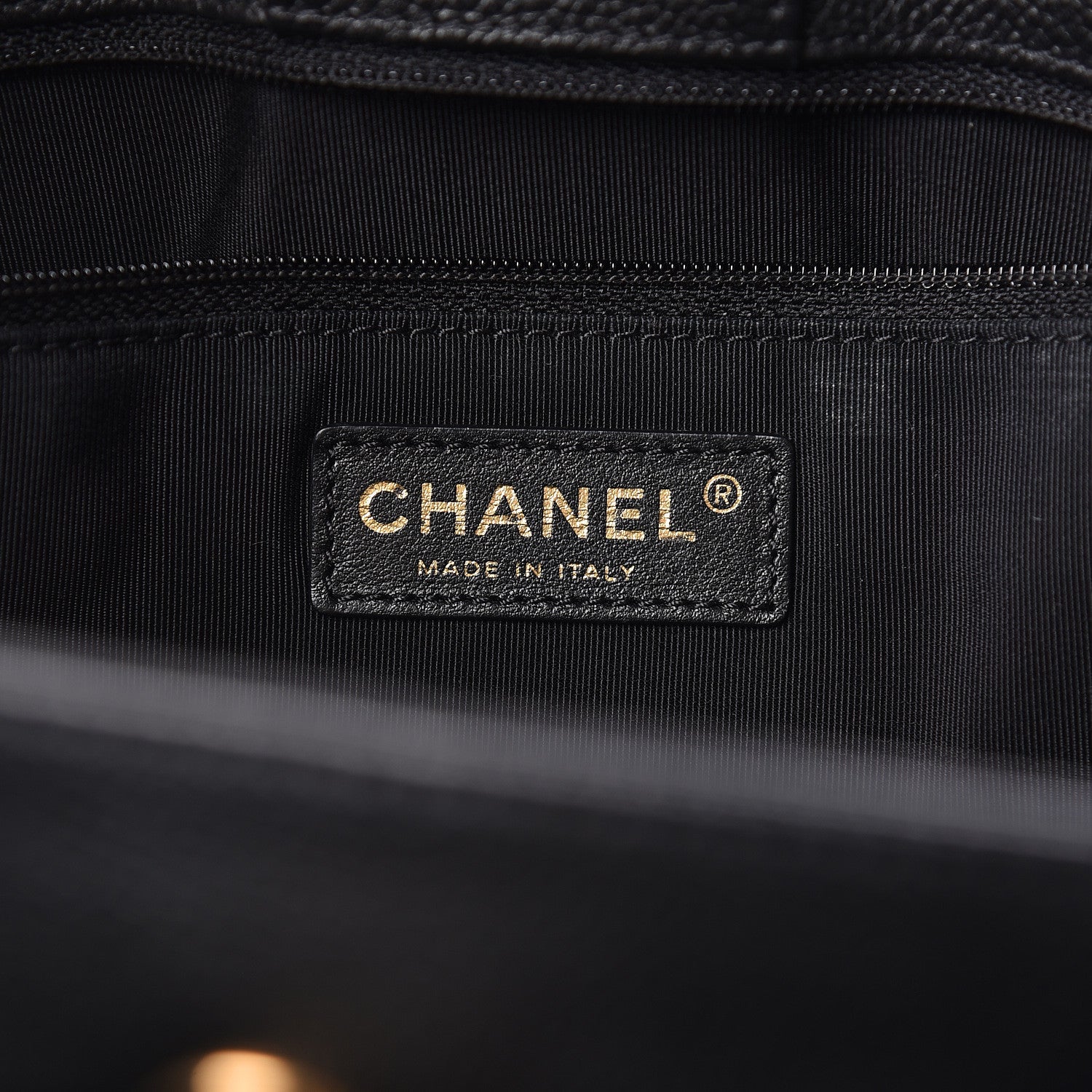 Chanel Calfskin Cerf Executive Shopper Tote Black 7 of 11