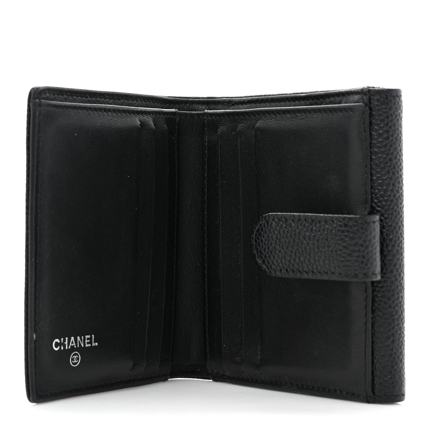 Chanel Caviar Timeless CC Compact Flap Wallet Black 5 of 11