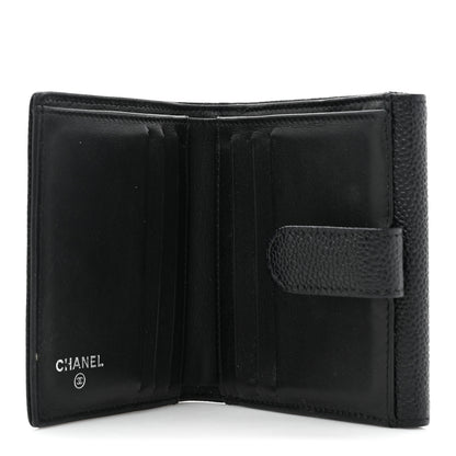 Chanel Caviar Timeless CC Compact Flap Wallet Black 5 of 11