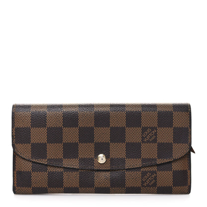 Louis Vuitton Damier Ebene Emilie Wallet 1 of 12