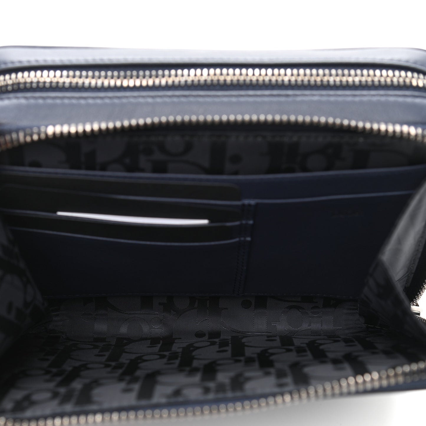 x Descente Double Zip Crossbody Navy Blue