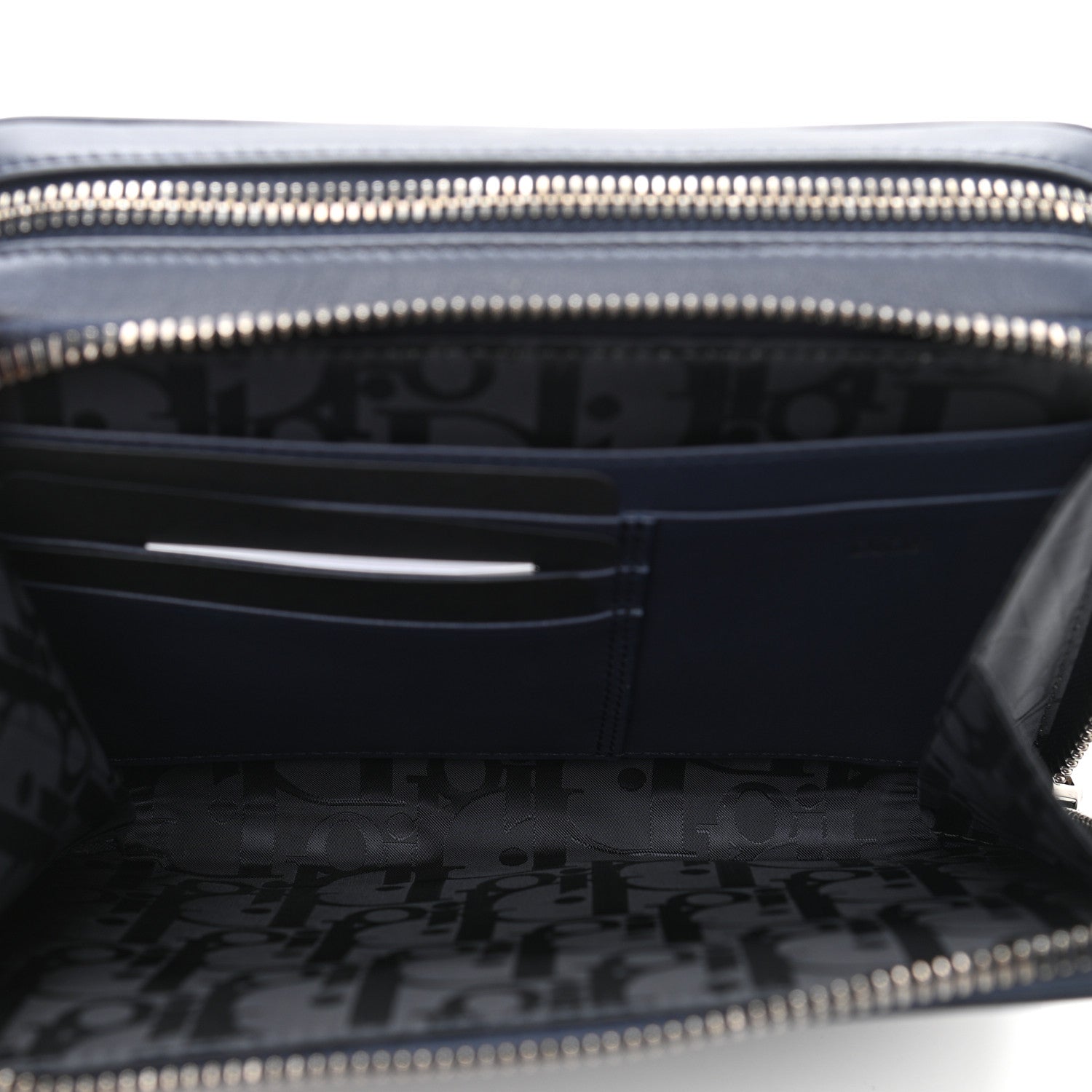 Christian Dior x Descente Double Zip Crossbody Navy Blue 5 of 12