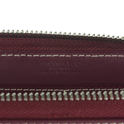 Goyard Goyardine Matignon Zip Around GM Wallet Burgundy 6 of 6