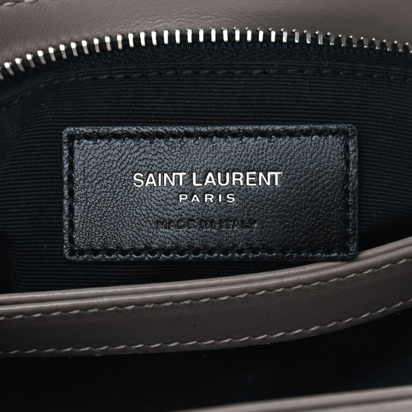 Calfskin Y Quilted Monogram Toy Loulou Satchel Dusty Grey