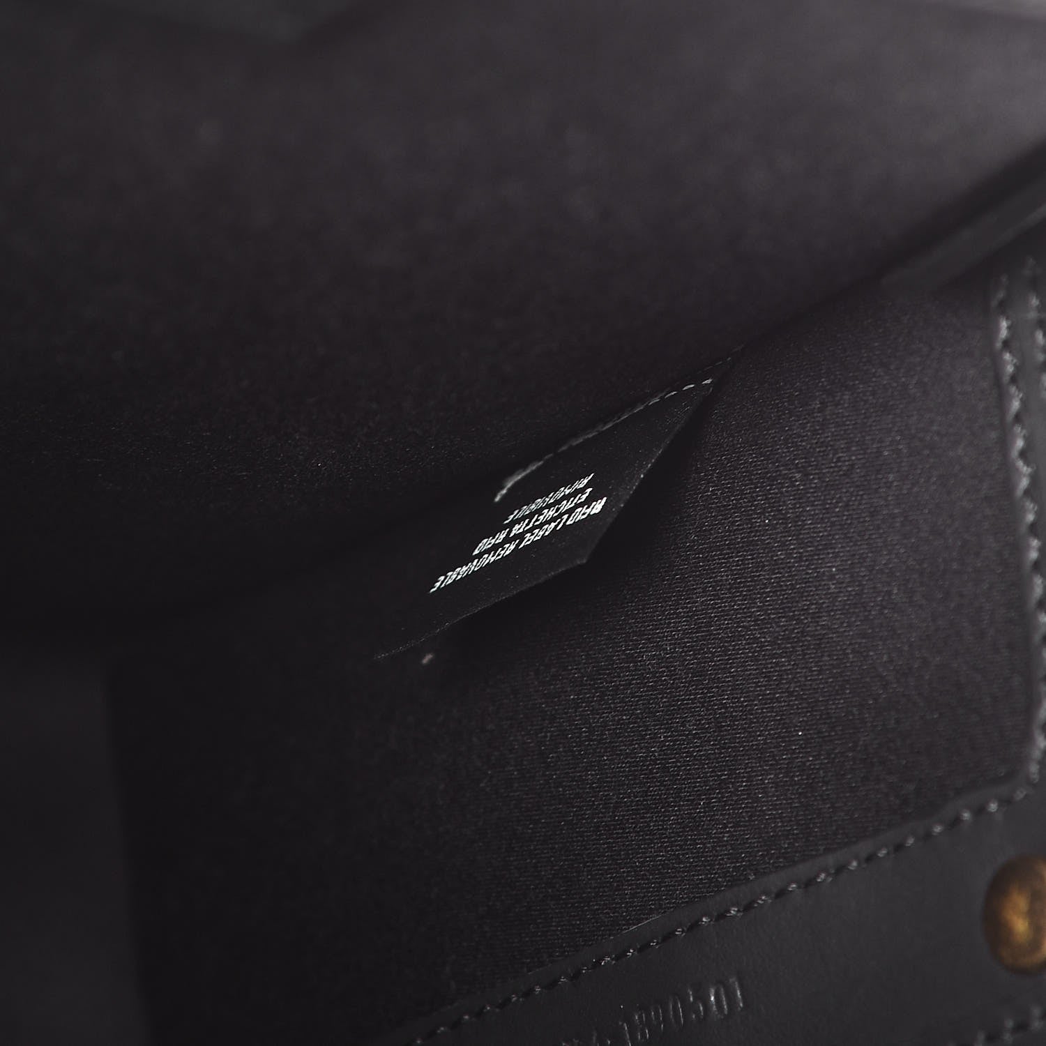 Fendi Glazed Fabric Vitello Century FF 1974 Stamp Patch Mini Peekaboo Defender Cover Mogano Panna Black 5 of 8