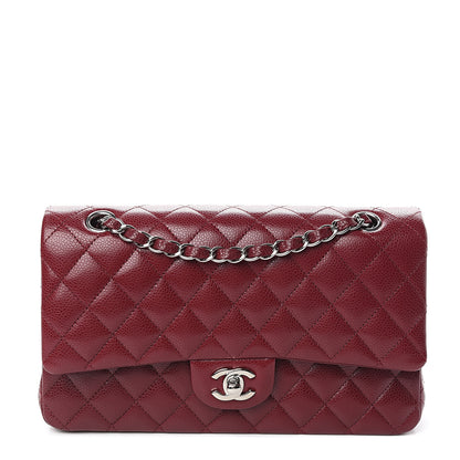 Chanel Caviar Quilted Medium Double Flap Dark Red 1 of 10