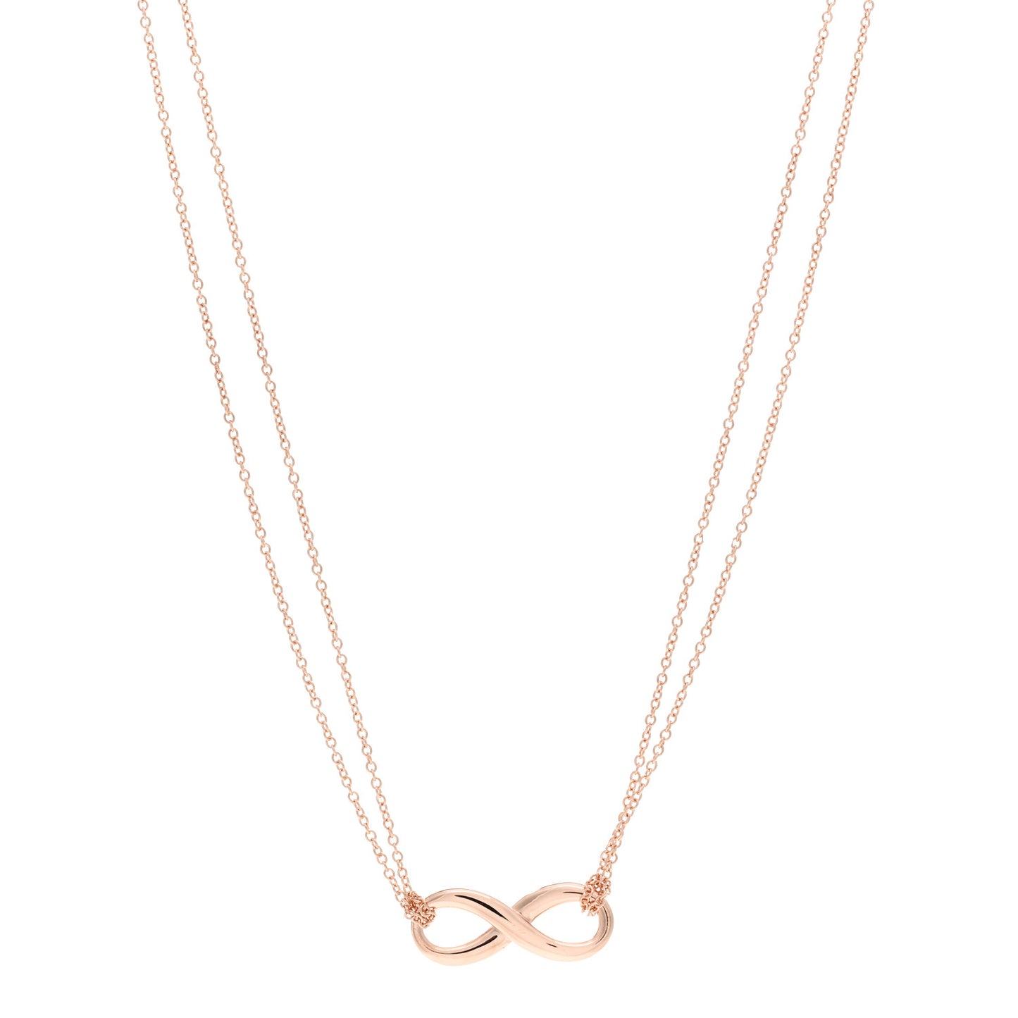 Rubedo Infinity Double Chain Necklace