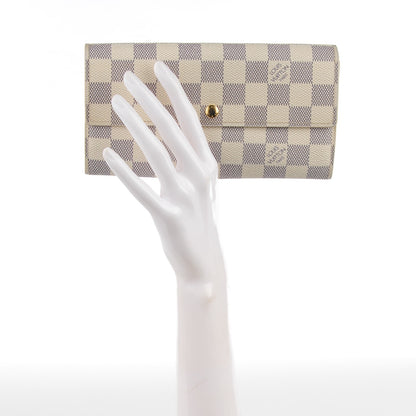 Louis Vuitton Damier Azur Sarah Wallet 2 of 7