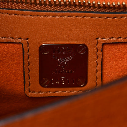 MCM Visetos Patricia Crossbody Bag Cognac 6 of 8