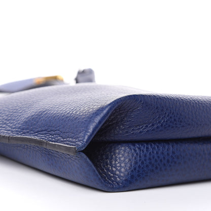Tom Ford Calfskin Large Alix Padlock Zip Shoulder Bag Cobalt 8 of 11