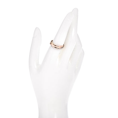 Cartier 18K Pink Yellow White Gold Small Trinity Ring 56 7.5 2 of 5