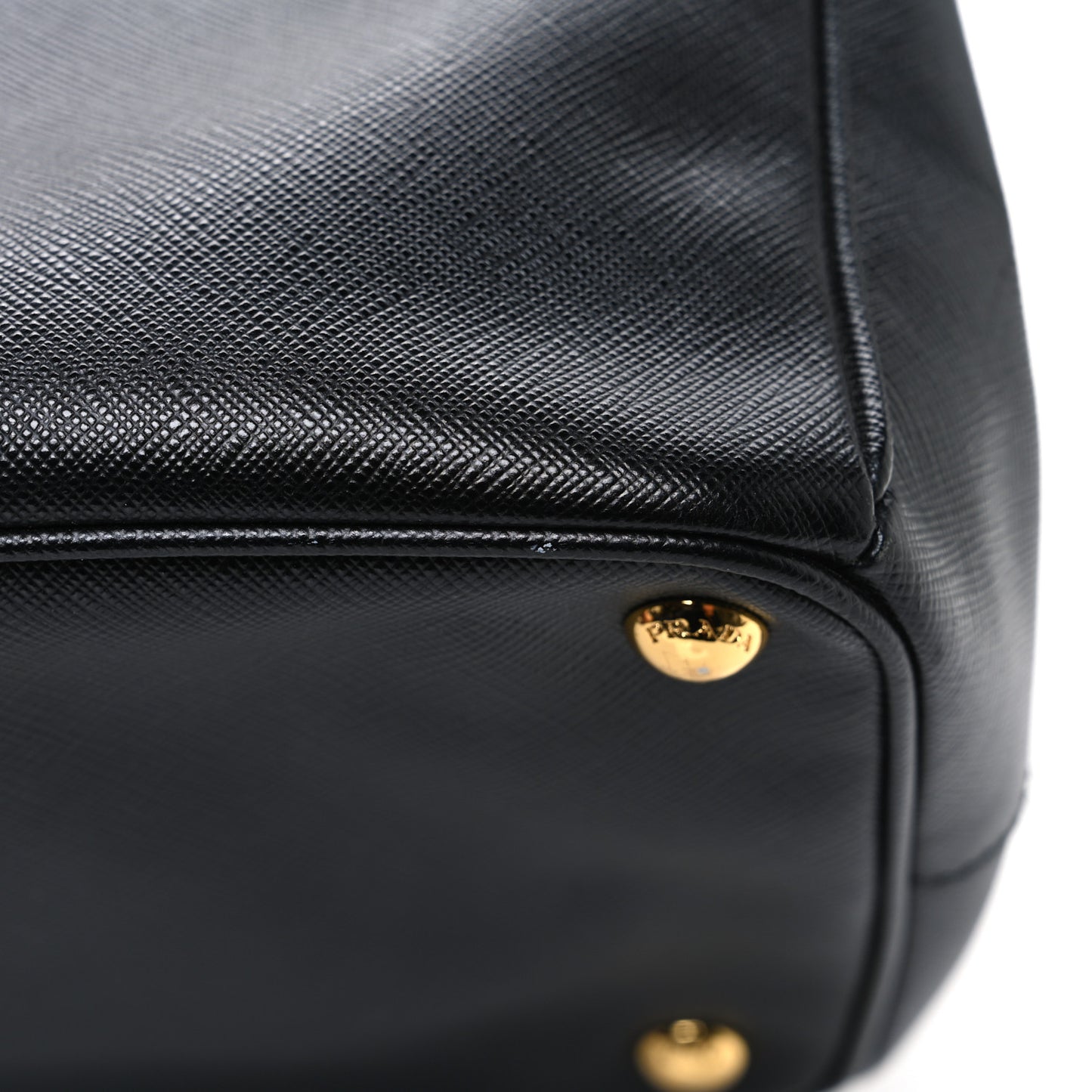 Saffiano Lux Large Galleria Double Zip Tote Black