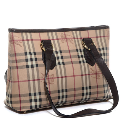 Burberry Haymarket Check Medium Tote Chocolate 3 of 11