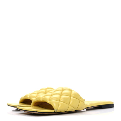 Bottega Veneta Nappa Matelasse Padded Flat Sandals 39 Pear 4 of 12