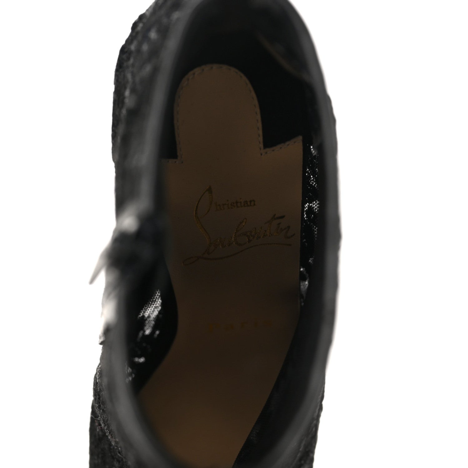 Christian Louboutin Lace Gipsybootie 100 Ankle Boots 35.5 Black 6 of 7