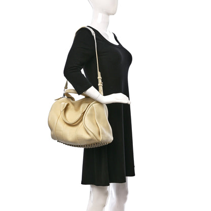 Alexander Wang Pebbled Lambskin Rocco Soft Meringue Pale Gold Hardware 2 of 8