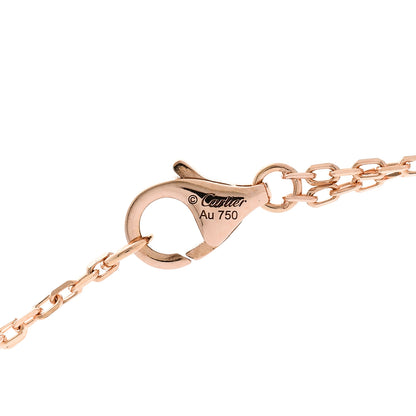 Cartier 18K Pink Gold 2 Diamond LOVE Necklace 4 of 6
