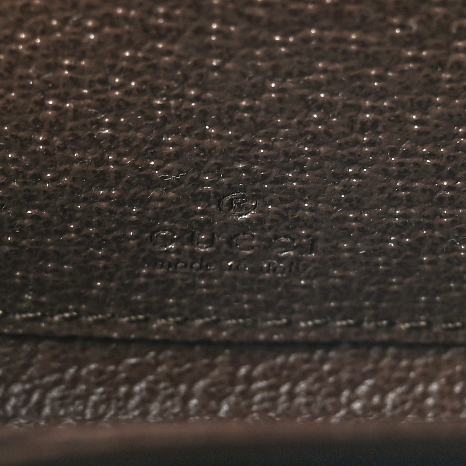 Gucci GG Supreme Monogram Textured Dollar Calfskin Web Ophidia Zip Around Card Case Wallet Beige Ebony New Acero 7 of 7