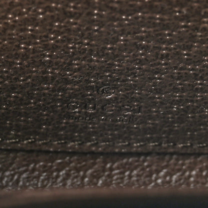 Gucci GG Supreme Monogram Textured Dollar Calfskin Web Ophidia Zip Around Card Case Wallet Beige Ebony New Acero 7 of 7