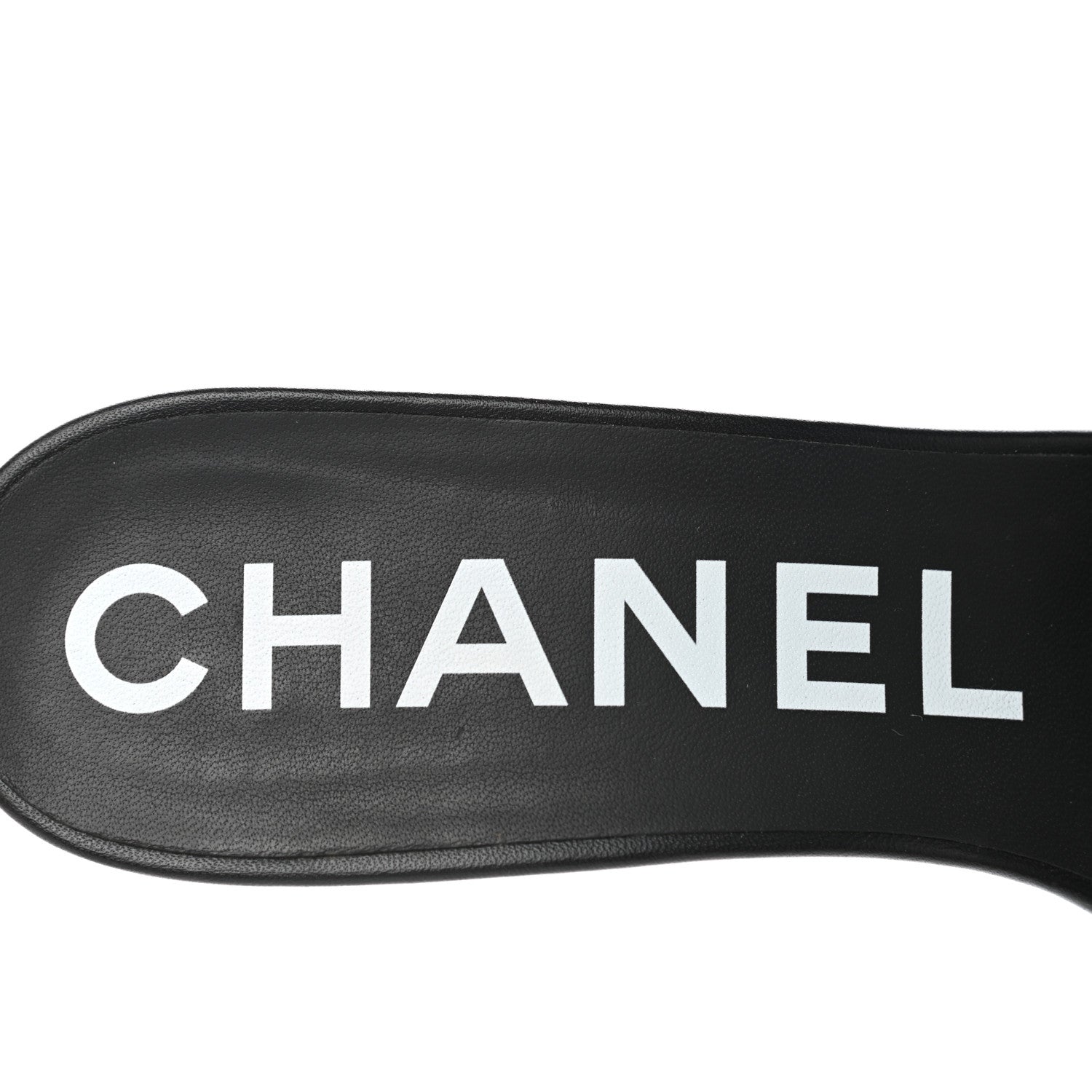 Chanel Lambskin Quilted Textured CC Mules 41 Black 6 of 9
