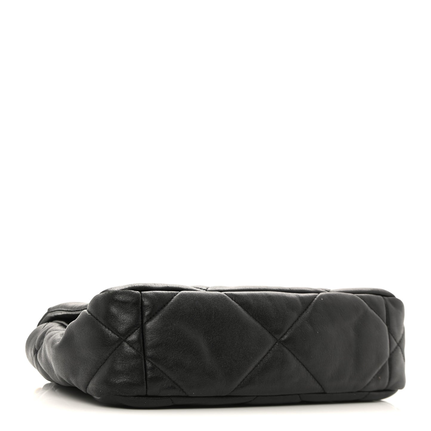 Lambskin Quilted Medium Chanel 19 Flap Black