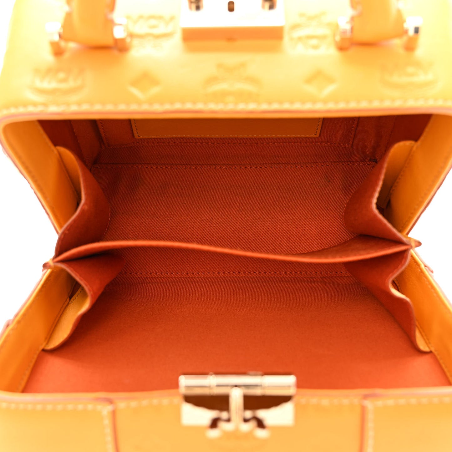 Calfskin Ottomar Monogram Soft Berlin Crossbody Golden Mango