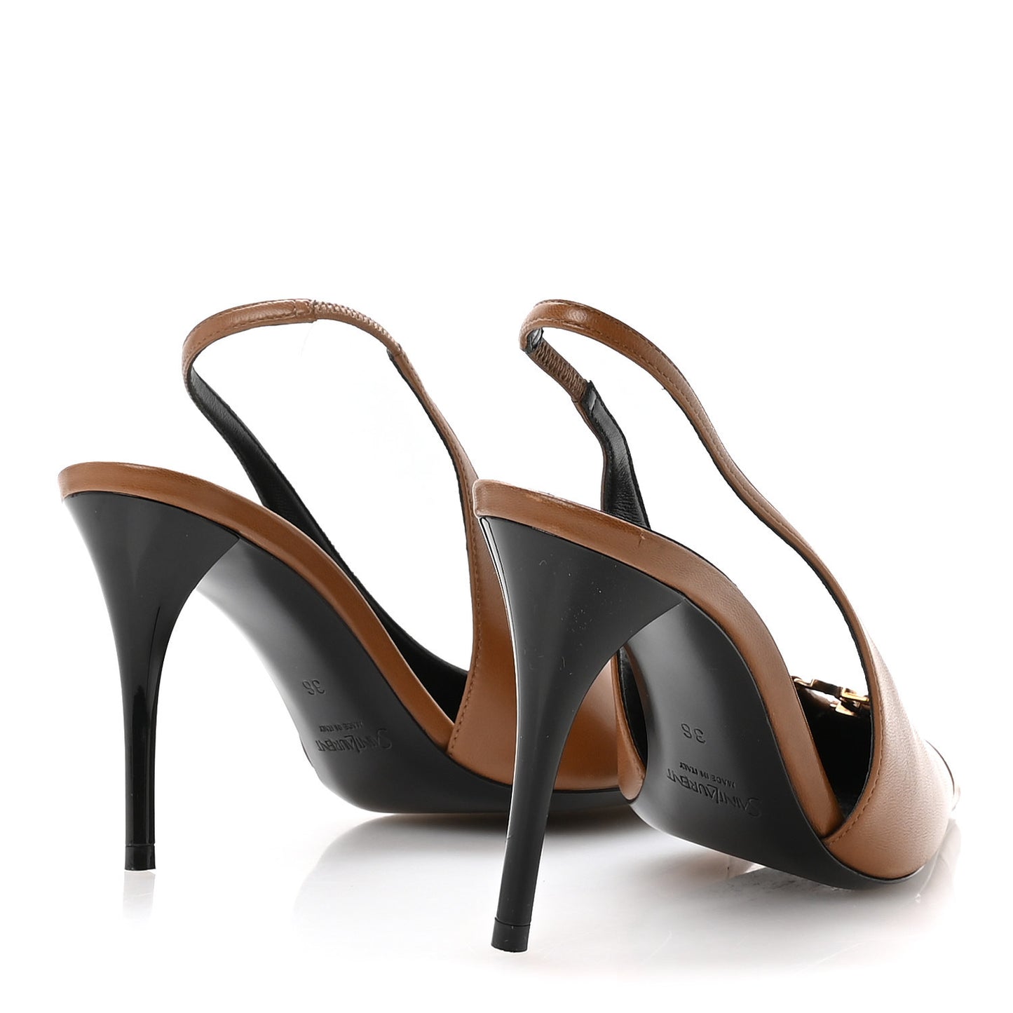 Nappa Babylone Breteuil Slingback Pumps 36 Macadamia