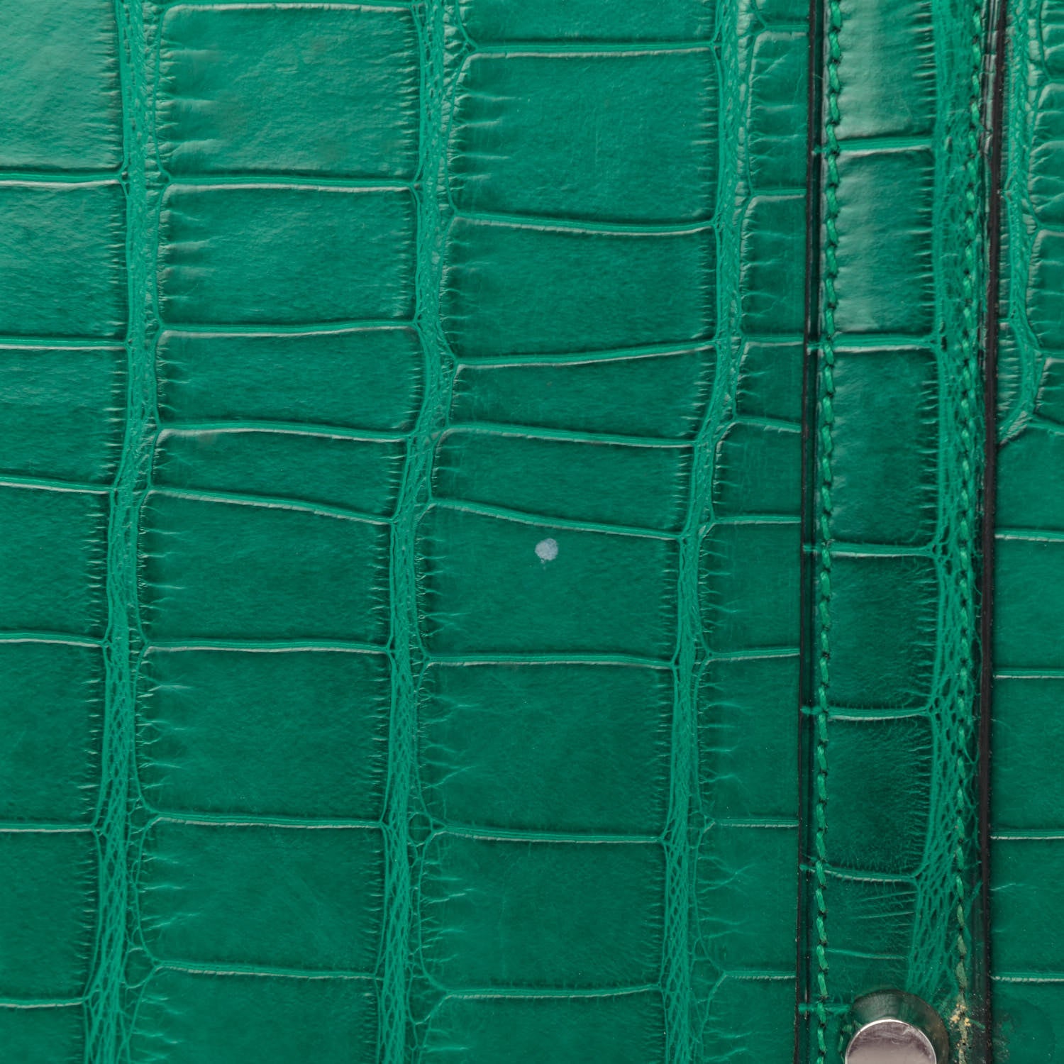 Hermes Matte Alligator Birkin 35 Malachite 13 of 18