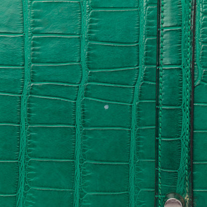 Hermes Matte Alligator Birkin 35 Malachite 13 of 18