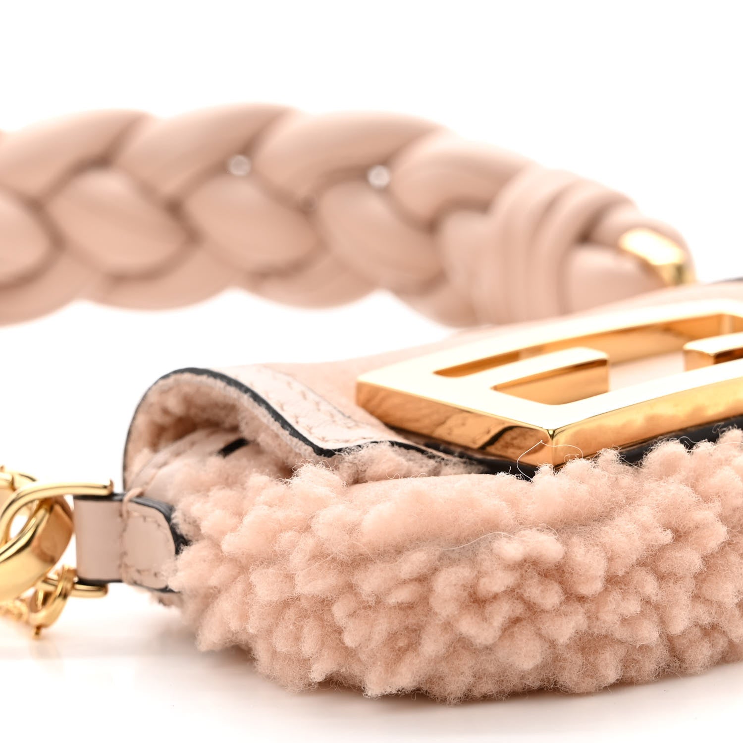 Fendi Lambskin Shearling Nano Baguette Maxi Handle Charm Soap 9 of 11