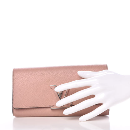 Louis Vuitton Taurillon Capucines Wallet Magnolia 2 of 9