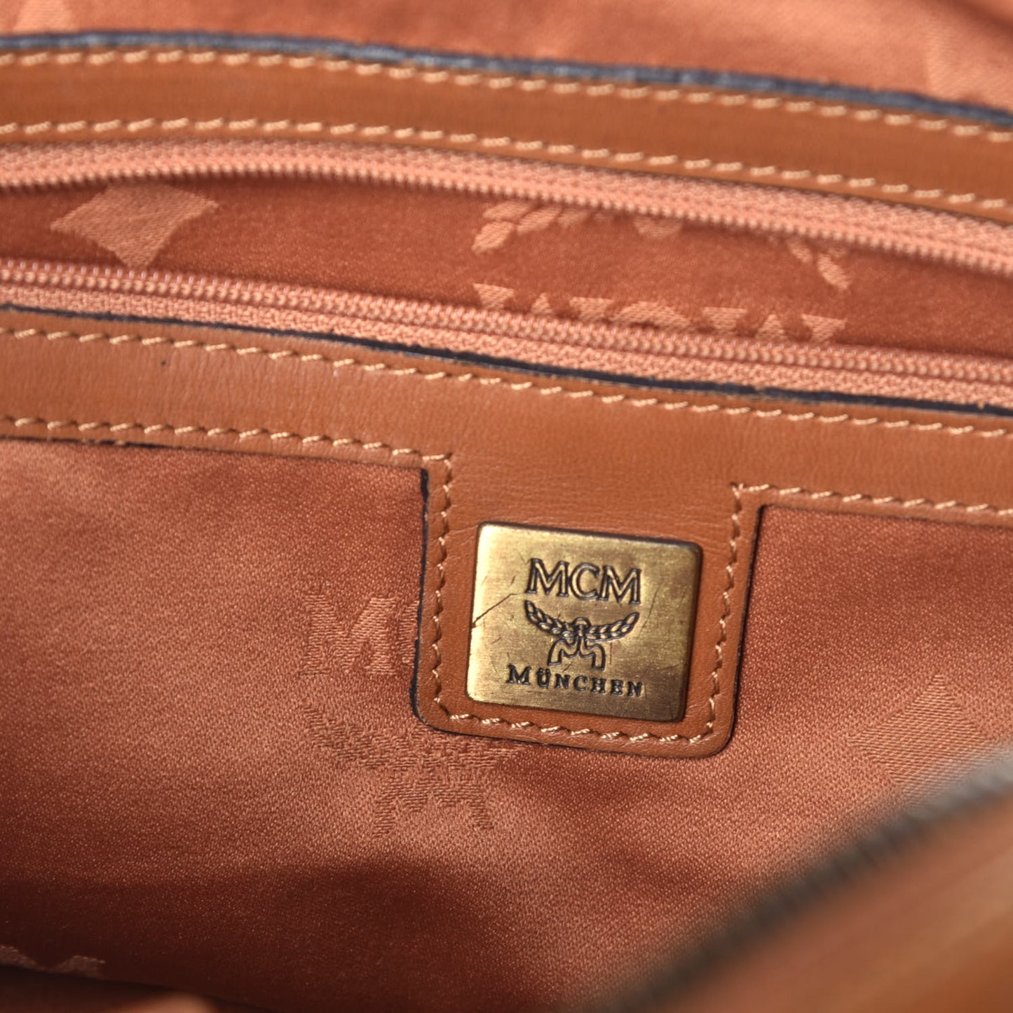 Visetos Small Boston Bag Cognac