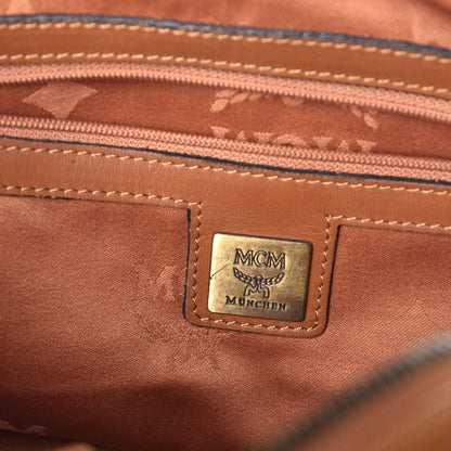 MCM Visetos Small Boston Bag Cognac 6 of 9