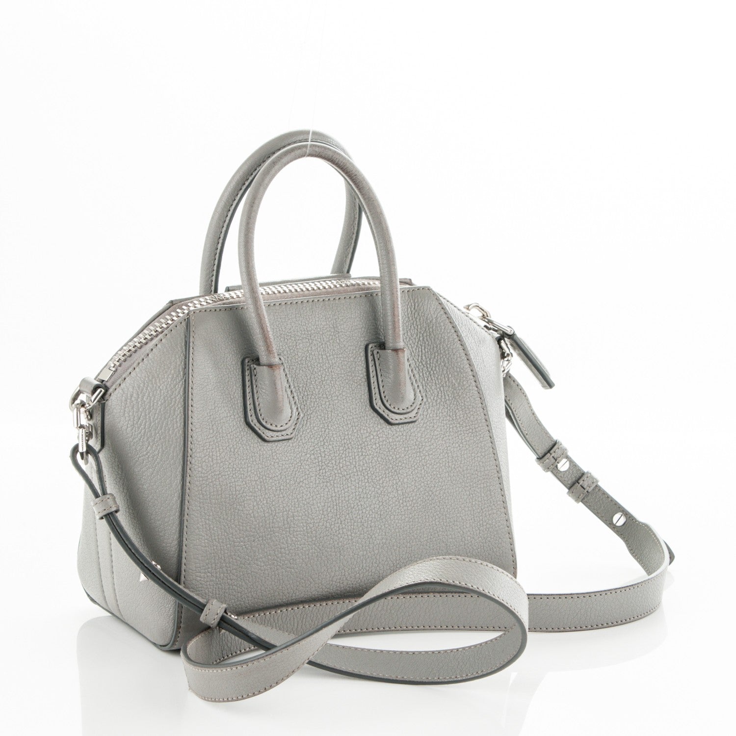 Givenchy Sugar Goatskin Mini Antigona Grey 3 of 9