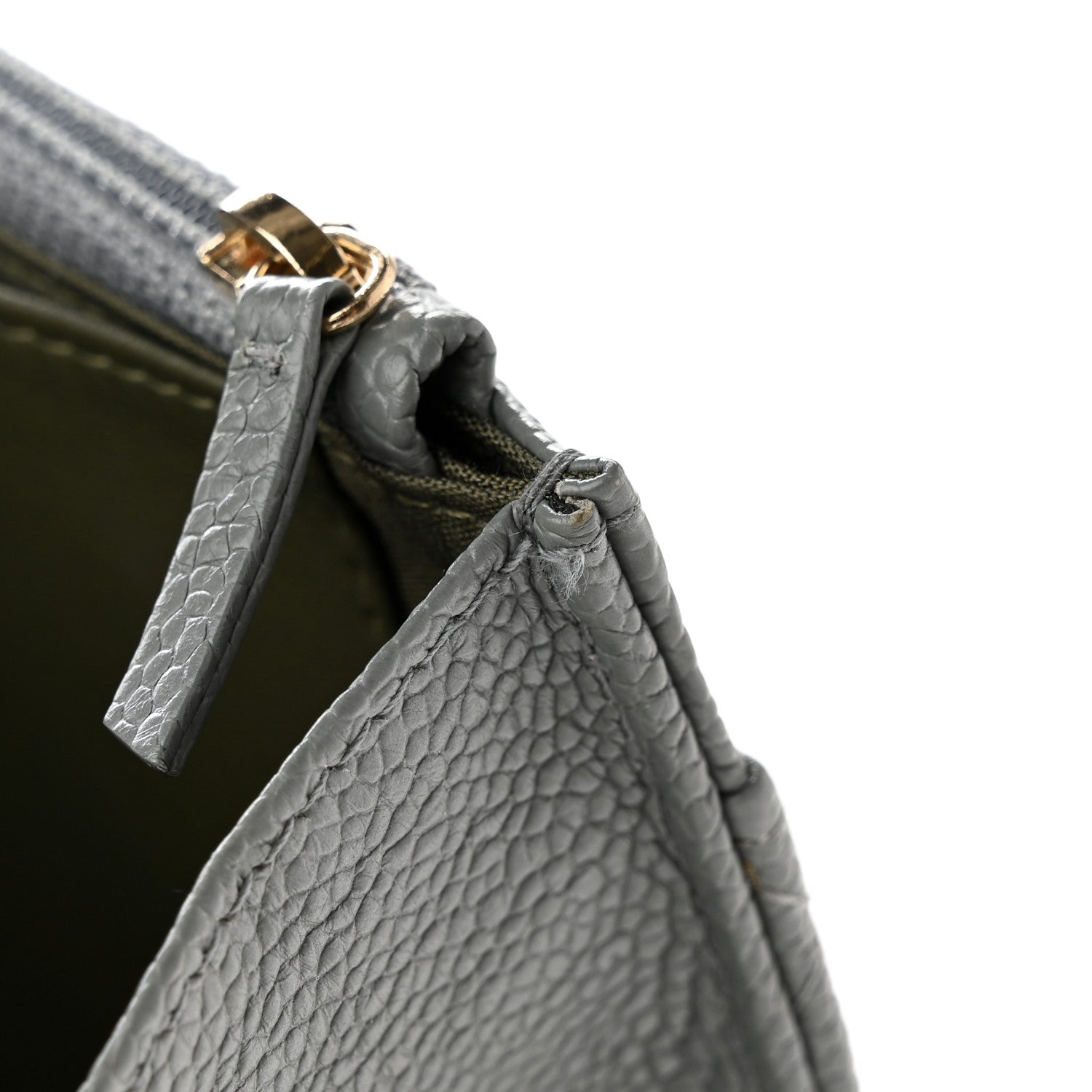 Chanel Caviar Quilted Boy Wallet On Chain WOC Grey 14 of 15