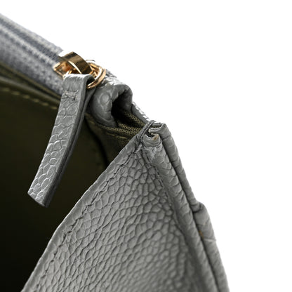 Chanel Caviar Quilted Boy Wallet On Chain WOC Grey 14 of 15