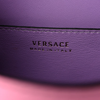 Versace Grained Calfskin Small La Medusa Top Handle Bag Pink 6 of 10