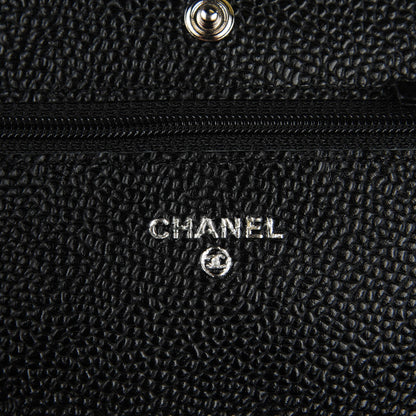 Chanel Caviar Quilted Wallet On Chain WOC Black 6 of 8