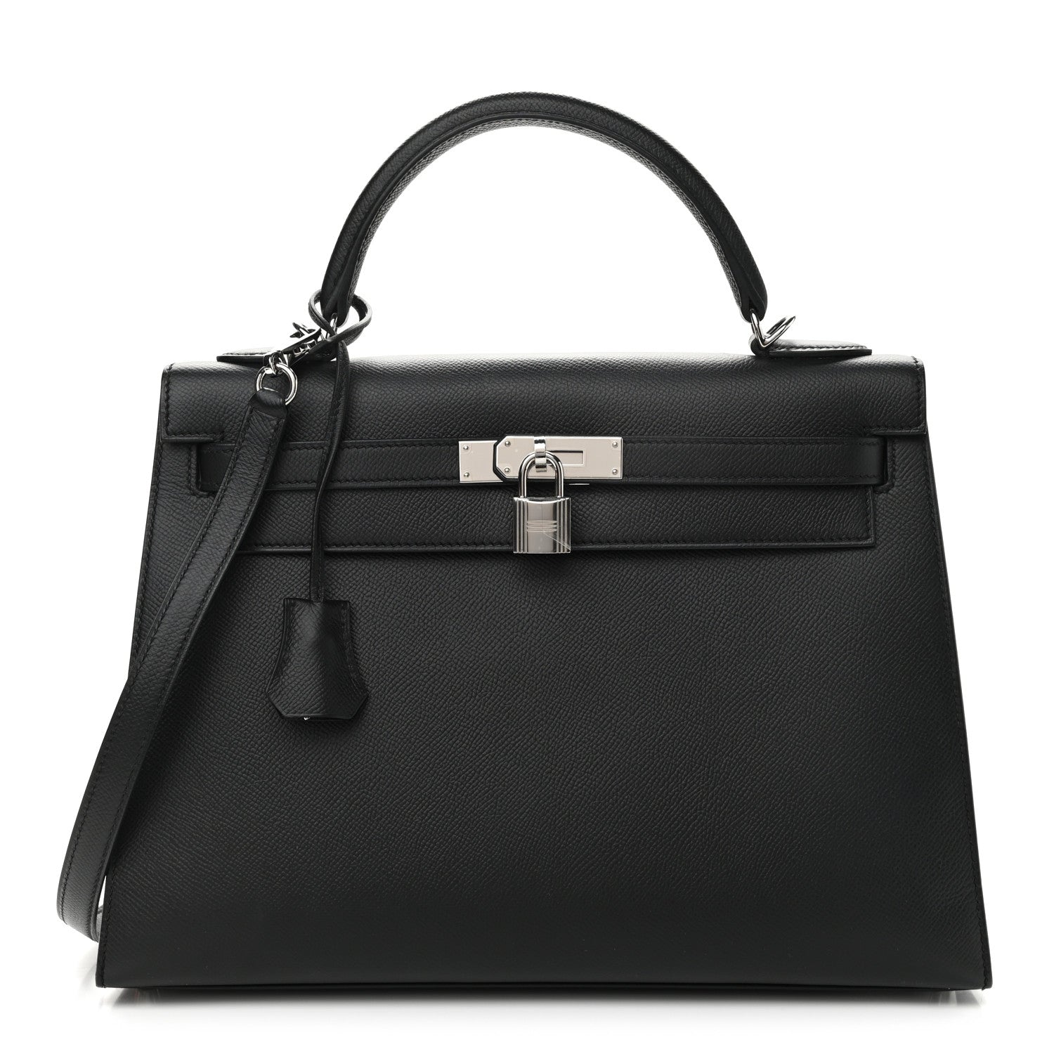 Hermes Epsom Kelly Sellier 32 Black 1 of 11