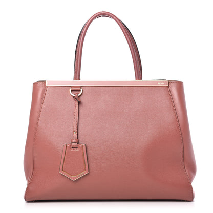 Fendi Vitello Elite Flamingo Regular 2Jours Tote Terracotta 1 of 11