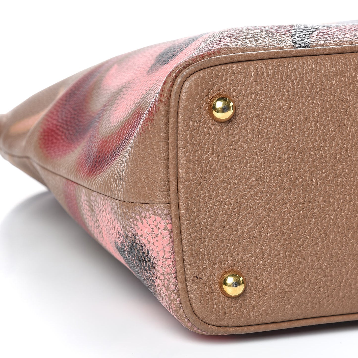 Prorsum Grainy Calfskin Hand Painted Bloomsbury Dark Sand