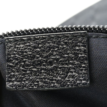Gucci Monogram Medium Half Moon Hobo Black 6 of 9
