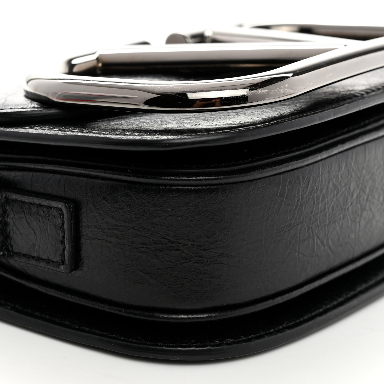 Valentino Garavani Brushed Calfskin Small Supervee Crossbody Bag Black 8 of 9