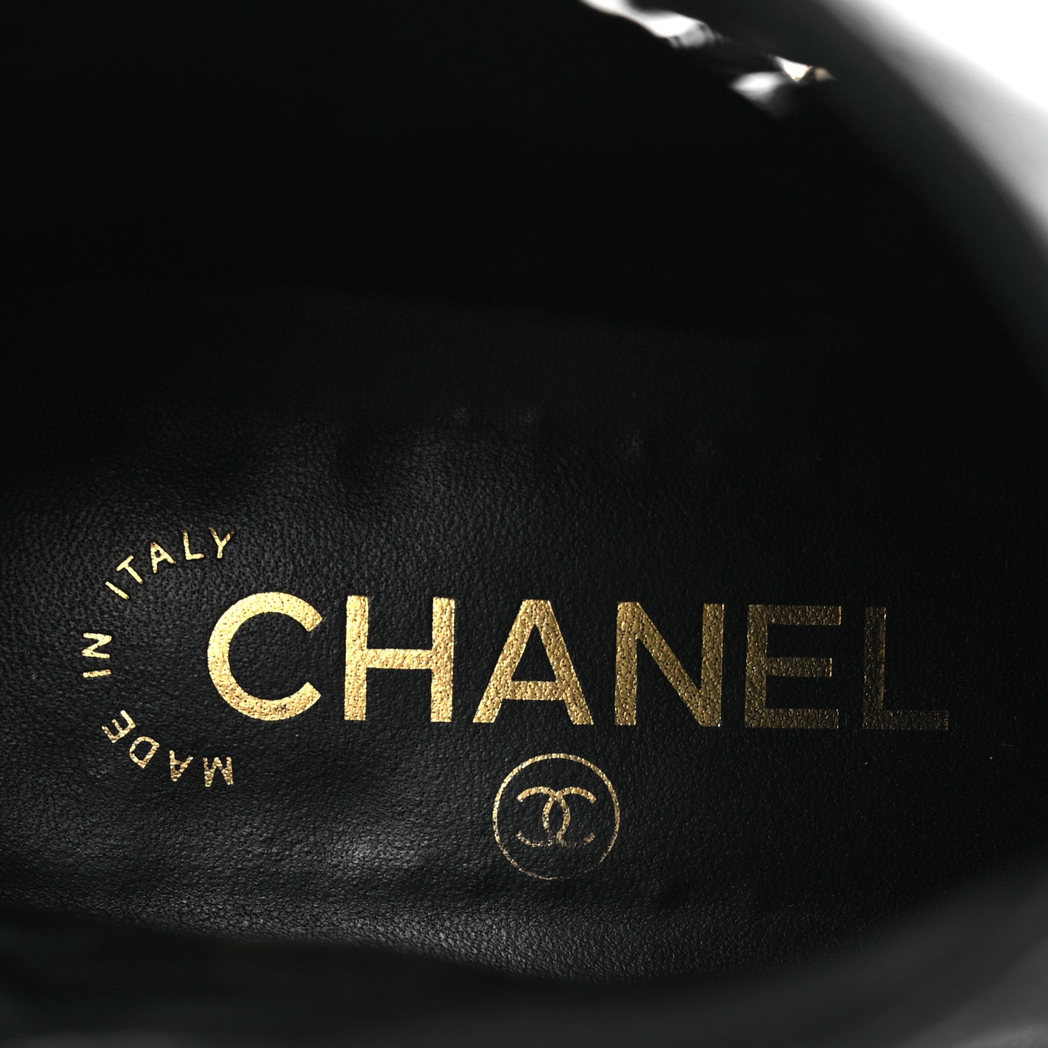 Chanel Lambskin Pearl Short Boots 40.5 Black 8 of 12