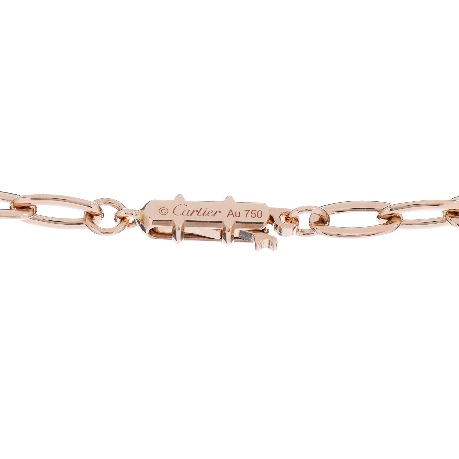 Cartier 18K Pink Gold Diamond Juste Un Clou Chain Necklace 4 of 5