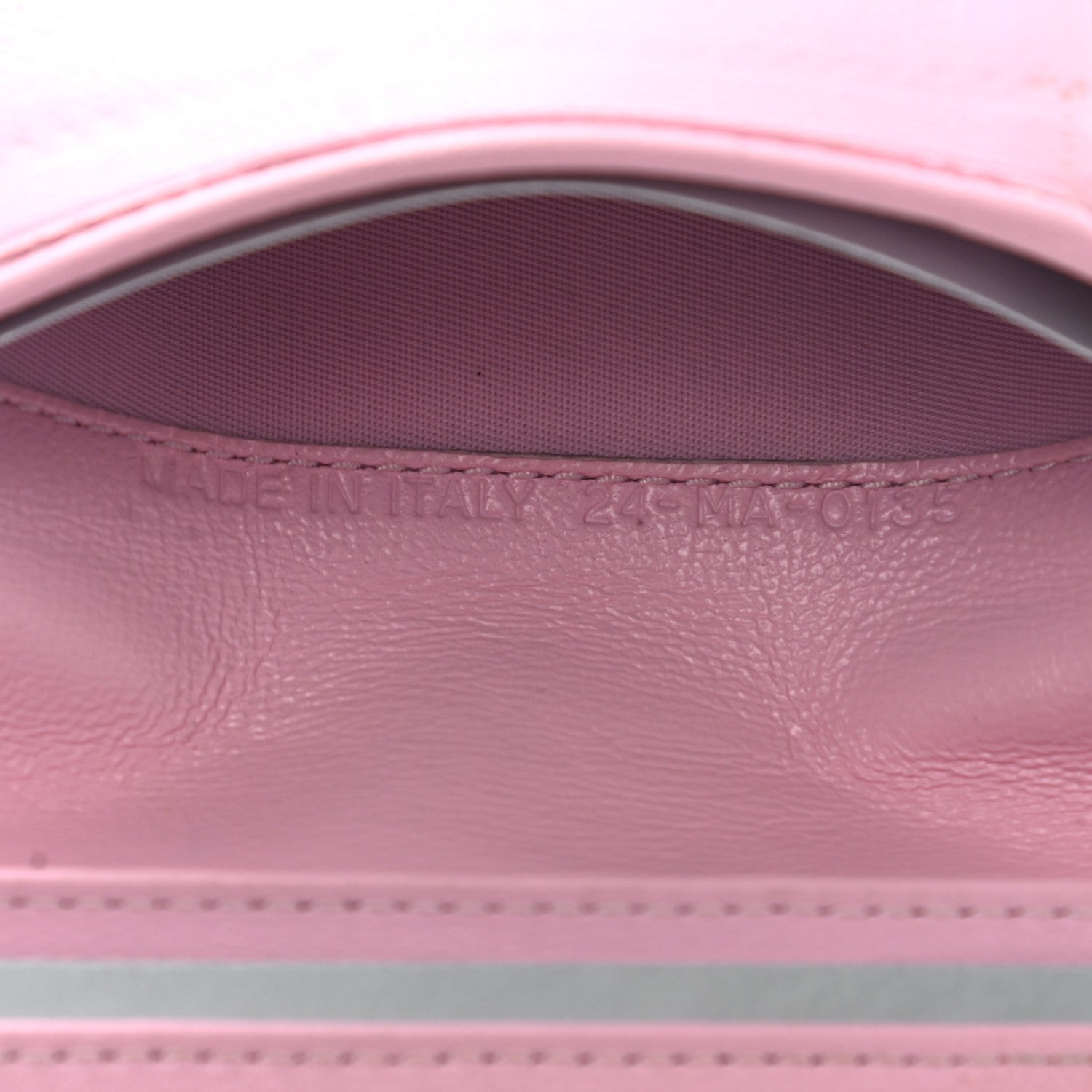 Christian Dior Lambskin Cannage Bi-Color Small Lady Dior Flap Card Holder Black Pink 6 of 19
