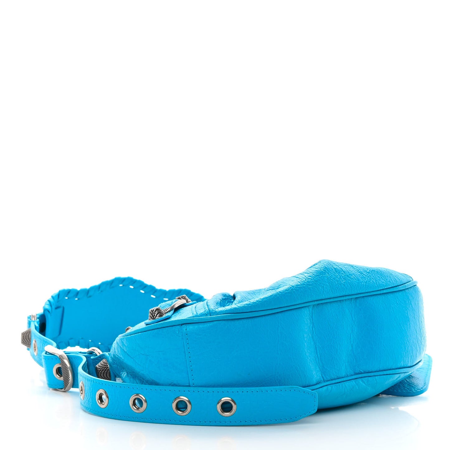 Agneau Arena Le Cagole Shoulder Bag XS Cyan