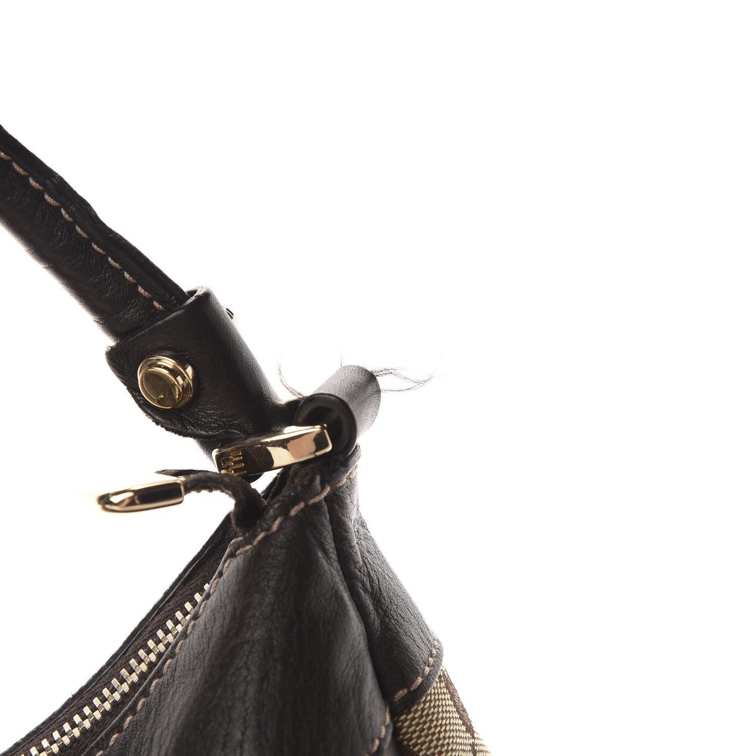 Gucci Monogram Large D Ring Hobo Dark Brown 15 of 17