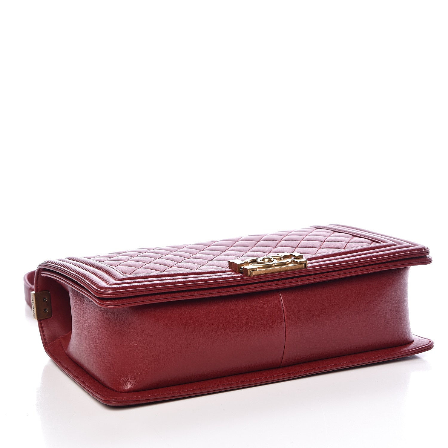 Chanel Lambskin Quilted New Medium Boy Flap Dark Red 4 of 15